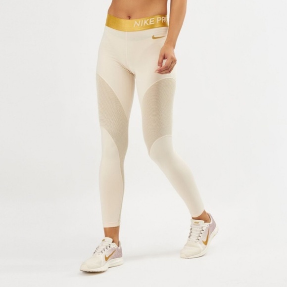 Nike Pro Warm Sparkle 7/8 Training Tights AO9228 - Picture 2 of 7